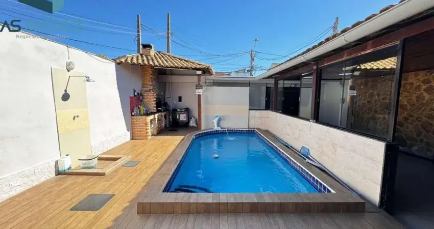 Casa para locação em cabo frio, parque burle, 5 dormitórios, 1 suíte, 4 banheiros, 2 vagas