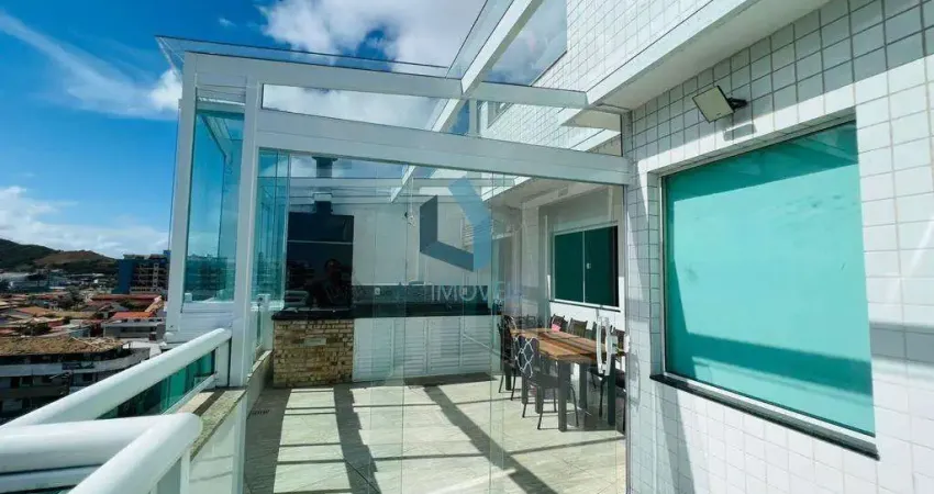 Cobertura para venda em cabo frio, centro, 3 dormitórios, 1 suíte, 3 banheiros, 2 vagas