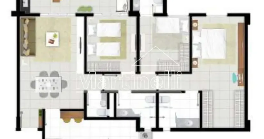 Apartamento à venda no condomínio asas do sul, próximo ao ribeirão shopping - ribeirão preto/sp.