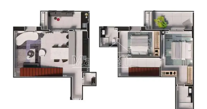 Duplex à venda no edifício icon smart home, próximo ao ribeirão shopping - ribeirão preto/sp.