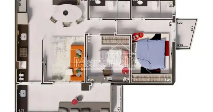 Apartamento à venda no edifício icon smart home, próximo ao ribeirão shopping - ribeirão preto/sp.