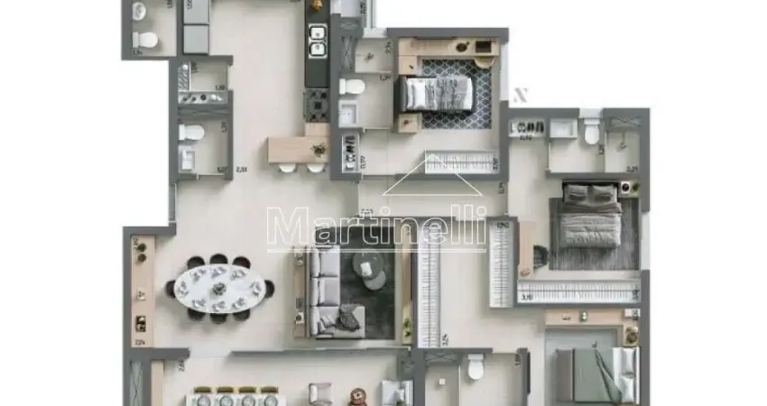 Apartamento com 3 quartos à venda no Jardim Olhos d\'Água, Ribeirão Preto 