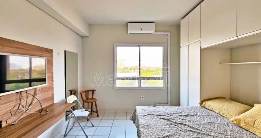 Kitnet mobiliada com 22m² para locação no condomínio the spot, próximo a unaerp - bairro iguatemi, ribeirão preto/sp.