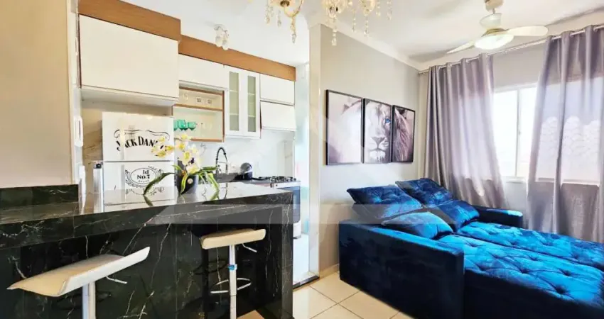 Apartamento semi mobiliado de 46m² para locação, próximo ao sesi - ribeirão preto/sp.