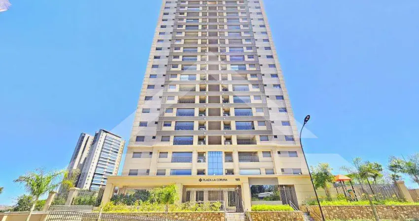 Apartamento para locação no edifício plaza la corunã, próximo ao parque olhos d`água - ribeirão preto/sp.