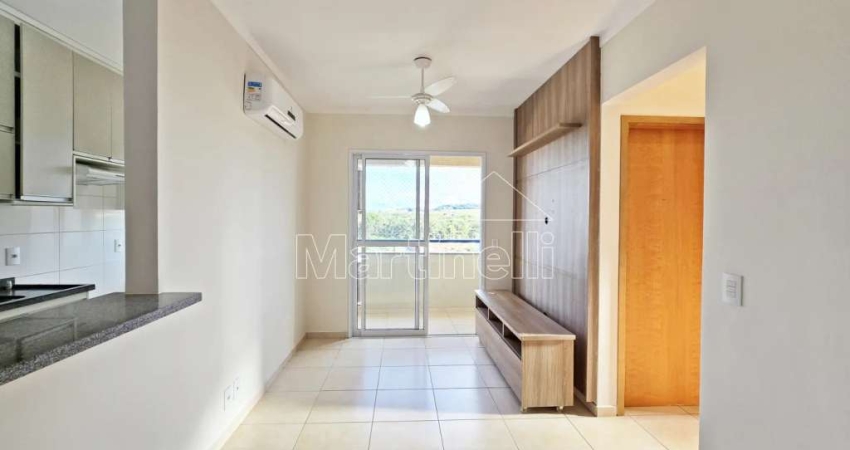 Apartamento de 54m² de área útil para locação no Condomínio Due Fratelli, próximo a Avenida Alfredo Ravaneli - Bairro Parque São Sebastião, Ribeirão Preto/SP.