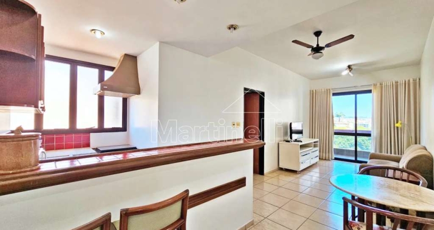 Apartamento para locação no Edifício Flat Bassano Vaccarini, próximo ao Shopping Santa Úrsula - Ribeirão Preto/SP.