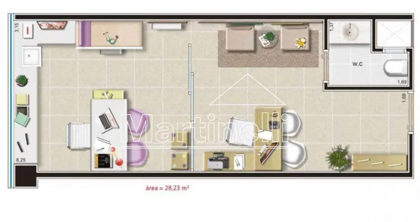 Sala comercial à venda no independência center office mall, próximo ao ribeirão shopping - ribeirão preto/sp.