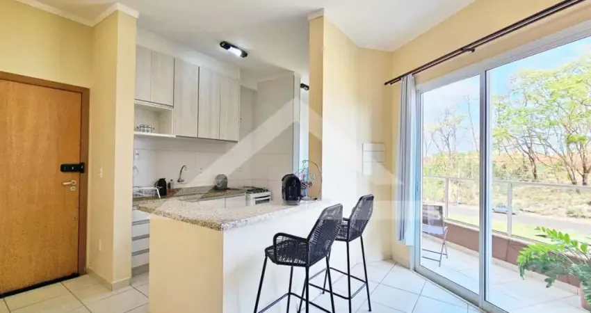 Apartamento semi mobiliado para locação no edifício passione, próximo a faculdade unip - ribeirão preto/sp.