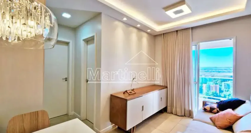 Apartamento mobiliado para locação no edifício sunset club house, próximo ao parque carlos raya - ribeirão preto/sp.