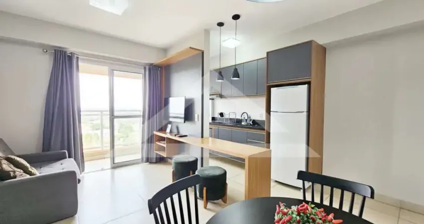 Apartamento mobiliado para locação no condomínio apogeo, próximo ao ribeirão shopping - ribeirão preto/sp.