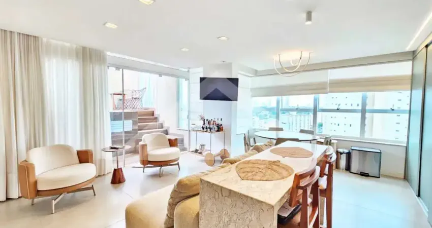 Cobertura mobiliada para locação no edifício parc sul, próximo a faculdade unip - ribeirão preto/sp.