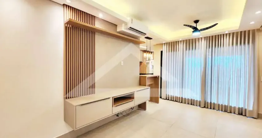 Apartamento semi mobiliado para locação no edifício authoria fascínio, próximo ao parque olhos d`água - ribeirão preto/sp.