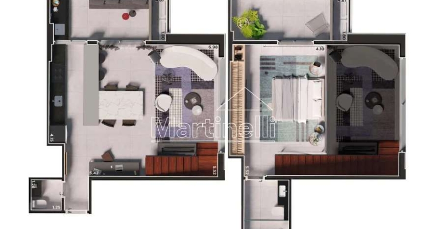 Loft à venda no Edifício Icon Smart Home, próximo ao Ribeirão Shopping - Ribeirão Preto/SP.