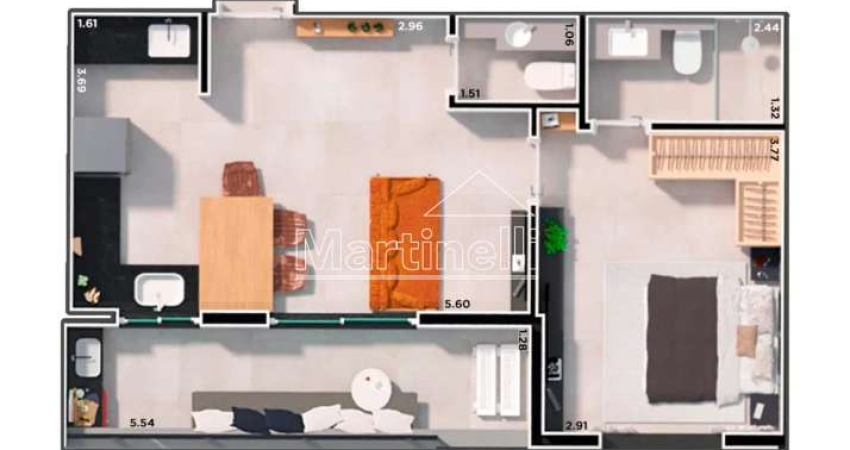 Apartamento à venda no Edifício Ribeirânia Garden Smart Garden, próximo à Unaep - Ribeirão Preto/SP