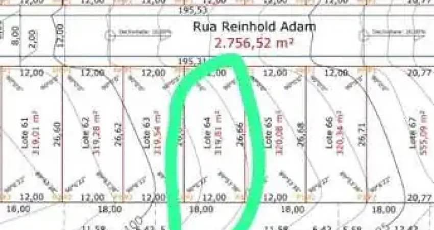 Terreno à venda em Das Capitais, Timbó 