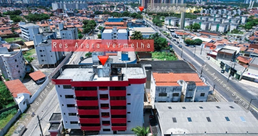Apartamento 2/4 Suíte C/ Elevador, Sombra No Condomínio Arara Vermelha