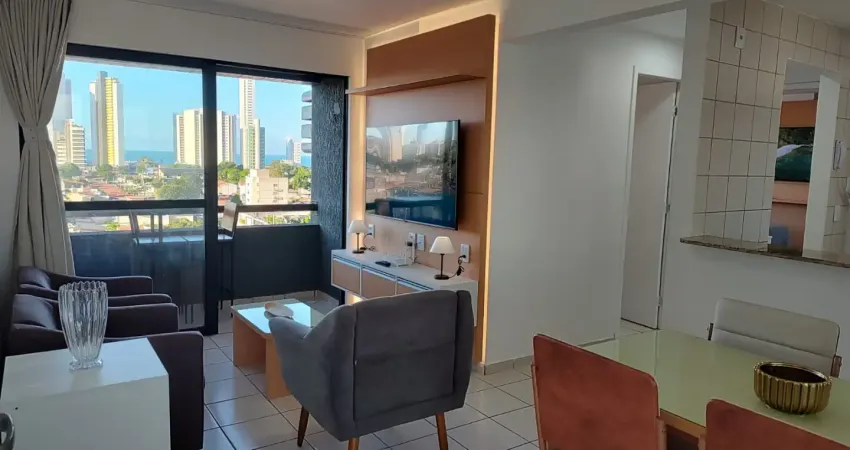 Lindo apartamento 2/4 suíte vista mar no residencial therramare