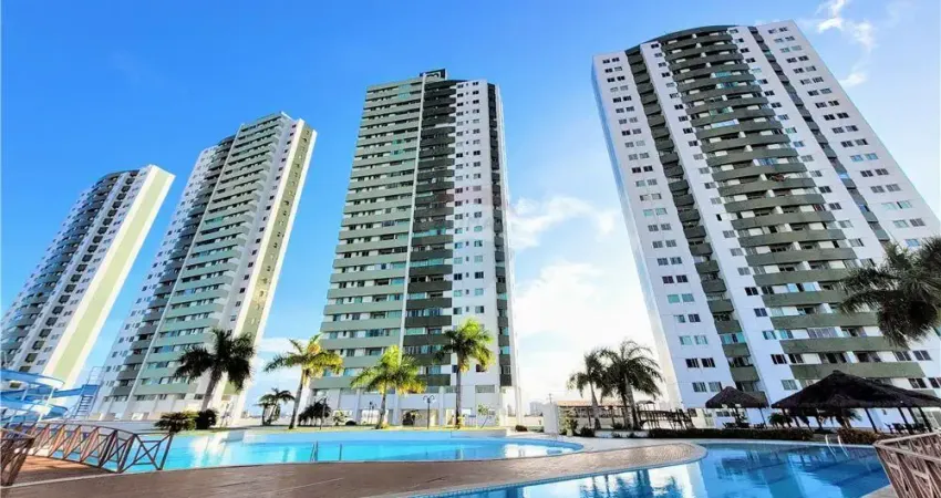 Lindo apartamento 2/4 suíte 67m² vista mar no luau de ponta negra