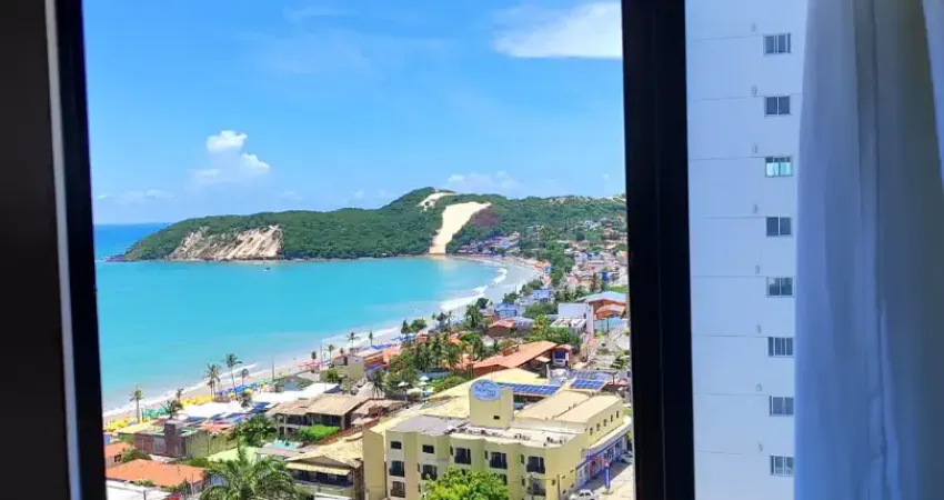 Belíssimo apartamento flat mobiliado, vista mar - ponta negra