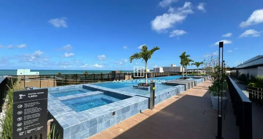 Flat com 1 dormitório à venda, 20 m² por r$ 450.000 - cabo branco - joão pessoa/pb