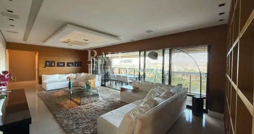 Apartamento mobiliado para locacao na gleba palhano com 03 suites 186 m2