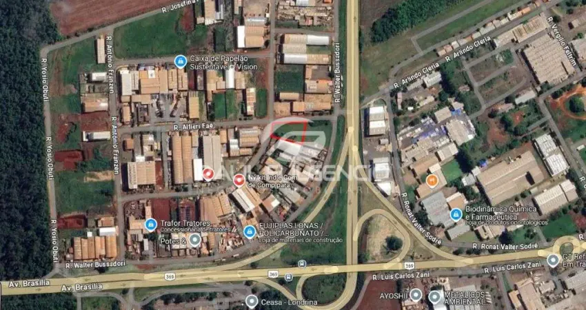 Terreno à venda na Rua Ney José de Oliveira Machado, 370, Parque Industrial Buena Vista, Londrina