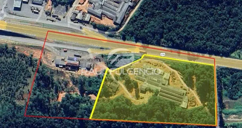 AREA COMERCIAL/INDUSTRIAL COM 43.000M2 | ORTIGUEIRA | COM 180M DE FRENTE PARA RODOVIA | EXCELENTE VISIBILIDADE