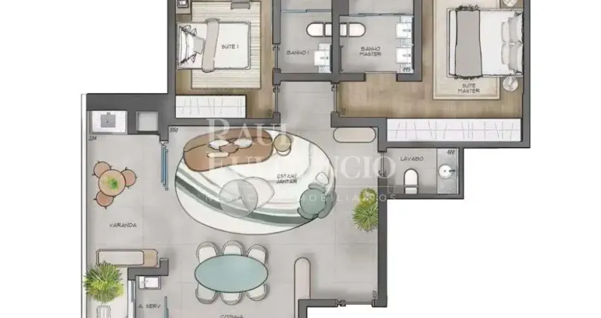 Apartamento com 2 quartos à venda na Rua Pedro Cândido Romero, 55, Gleba Fazenda Palhano, Londrina