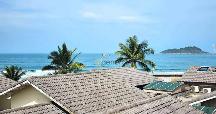Apartamento para venda na praia do Tombo, 02 dormitórios, com vista para o mar e 01 vaga de garagem