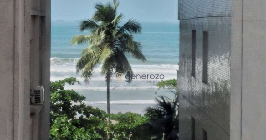 Apartamento á venda na praia das Pitangueiras, 03 dormitórios, 01 vaga de garagem. na quadra da praia.