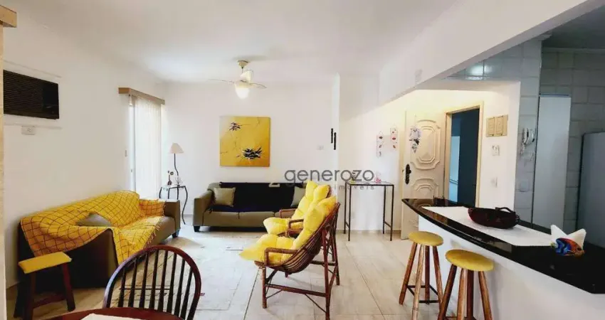 Apartamento a venda na praia da Enseada, 03 dormitórios, com 02 vagas de garagem e lazer