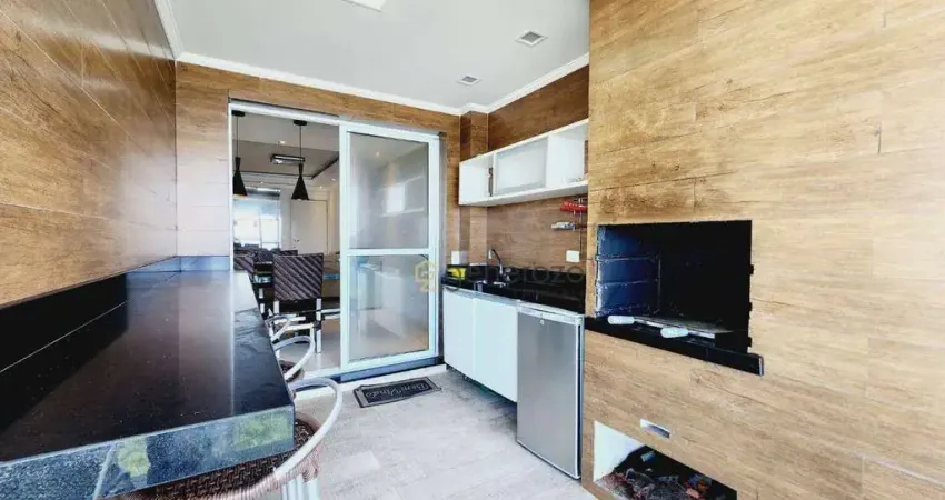 Apartamento a venda na praia do Tombo, 03 dormitórios, com varanda gourmet, 02 vagas de garagem