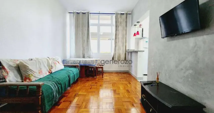 Apartamento a venda na praia das Pitagueiras, 01 dormitório, a 02 quadras da praia