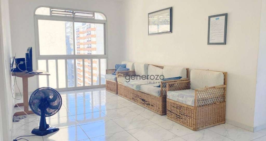 Apartamento à venda na praia de Pitangueiras, 04 dormitórios, 01 vaga, próximo à praia