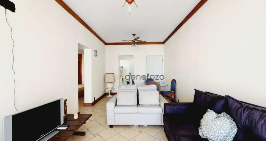 Apartamento á venda na praia das Pitangueiras, 02 dormitórios, 01 vaga de garagem, vista para o mar.