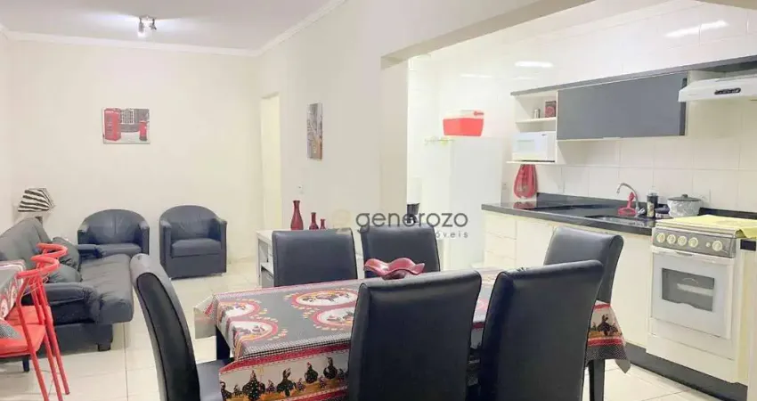 Apartamento na praia das Pitangueiras, 01 dormitório, 02 vagas, lazer