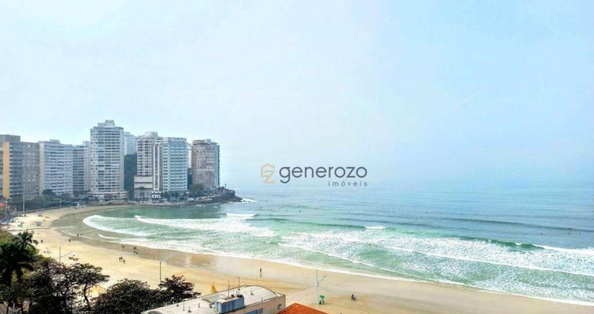 Apartamento á venda na praia das Pitangueiras, 03 dormitórios, 02 vagas de garagem, frente mar