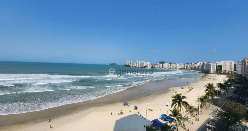 Apartamento a venda na praia das Pitangueiras, frente ao mar, com 03 dormitórios, 02 vagas e lazer no prédio