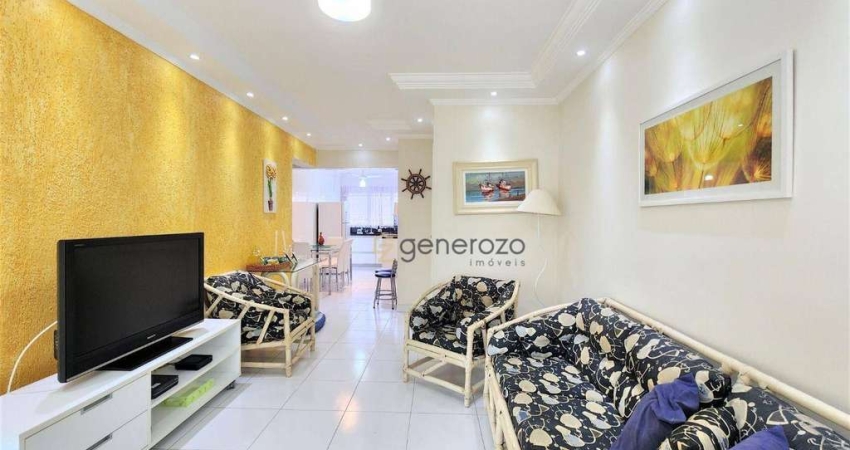 Apartameto a venda na praia das Pitangueiras, 03 dormitórios, 02 vagas de garagem e lazer