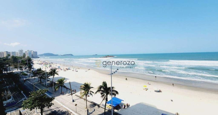 Apartamento a venda na praia  das Pitangueiras, frente ao mar, 03 dormitórios com 02 vagas e lazer no prédio
