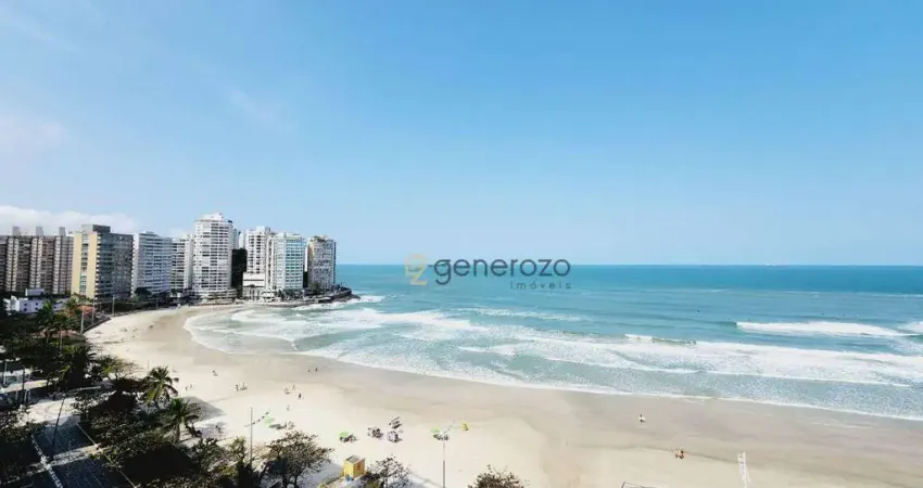 Apartamento a venda na praia das Pitangueiras, frente ao mar, 04 dormitórios, com 01 vaga de garagem