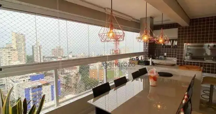 Apartamento a venda na praia das Astúrias, varanda gourmet, 03 dormitórios, com 02 vagas de garagem