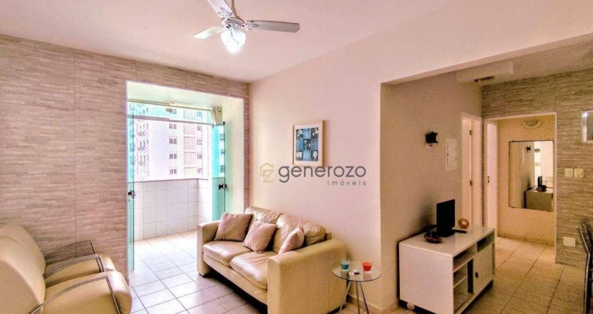 Apartamento na praia de Pitangueiras, 02 dormitórios, 01 vaga