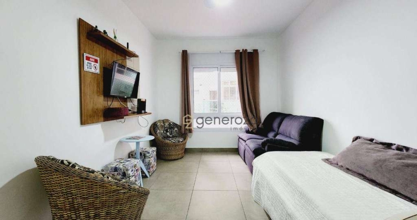 Apartamento a venda na praia das Pitangueiras, 02 dormitórios, com 01 vaga de garagem