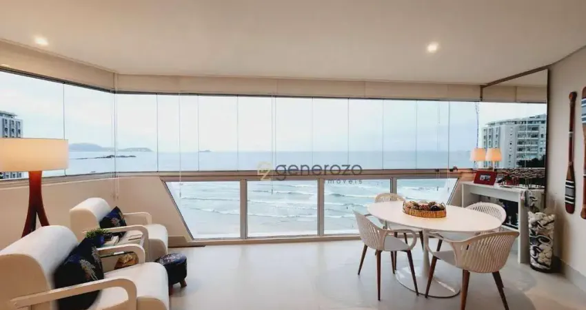 Apartamento a venda na praia das Astúrias, frente ao mar, 03  dormitórios, com 02 vagas e lazer