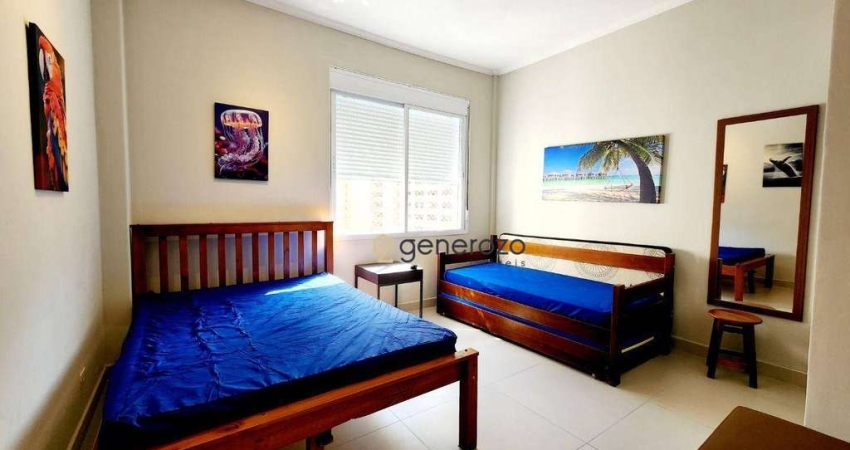 Apartamento a venda na praia das Pitagueiras, na quadra da praia, kitnet reformada