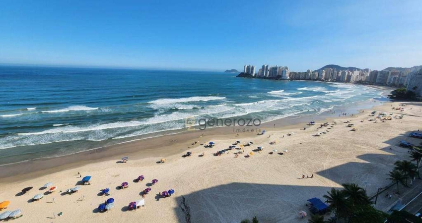 Apartamento a venda na praia das Pitangueiras, frente ao mar, 02 dormitórios, com vaga de garagem