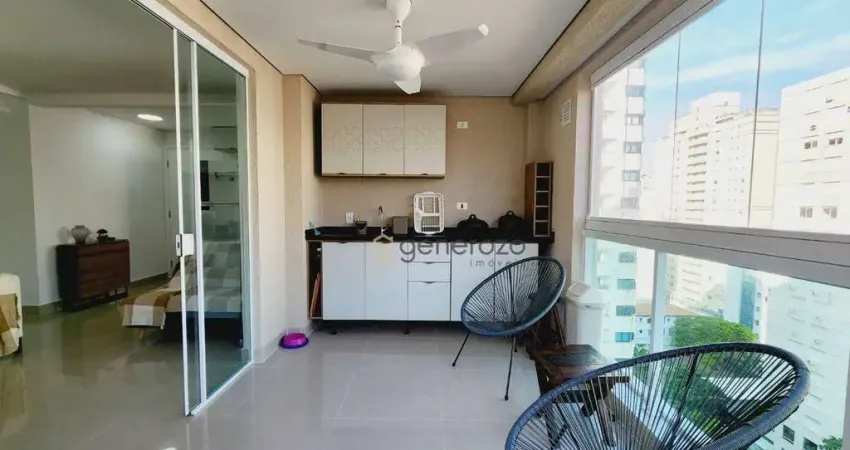 Apartamento a veda na praia das Pitangueiras, 02 dormitórios, varanda gourmet, 01 vaga e lazer