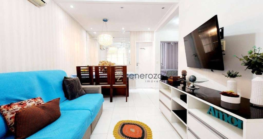 Apartamento a venda na praia das Pitangueiras, 02 dormitórios, 01 vaga de garagem